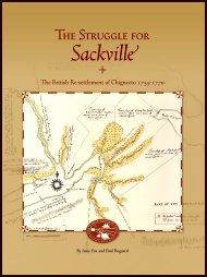 The Struggle For Sackville: the British Re-settlement of Chignecto 1755–1770 [cover]