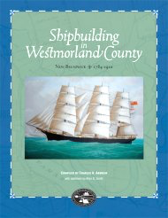 Shipbuilding in Westmorland County, New Brunswick: 1784–1910 [cover]