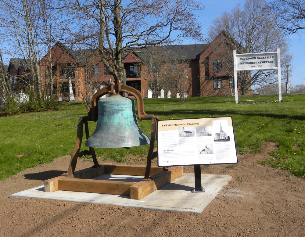 Memorial Bell and Plaque in Sackville, NB