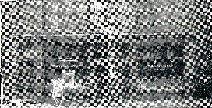 Henderson Drugstore front circa 1946